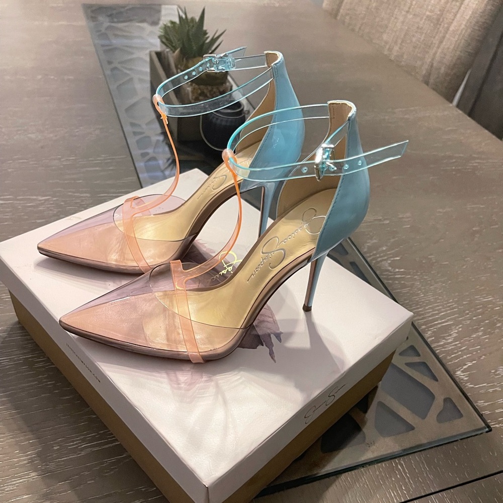 Jessica Simpson Clear Pumps